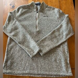 Like new, Eddie Bauer Men's Grey and White Jacket